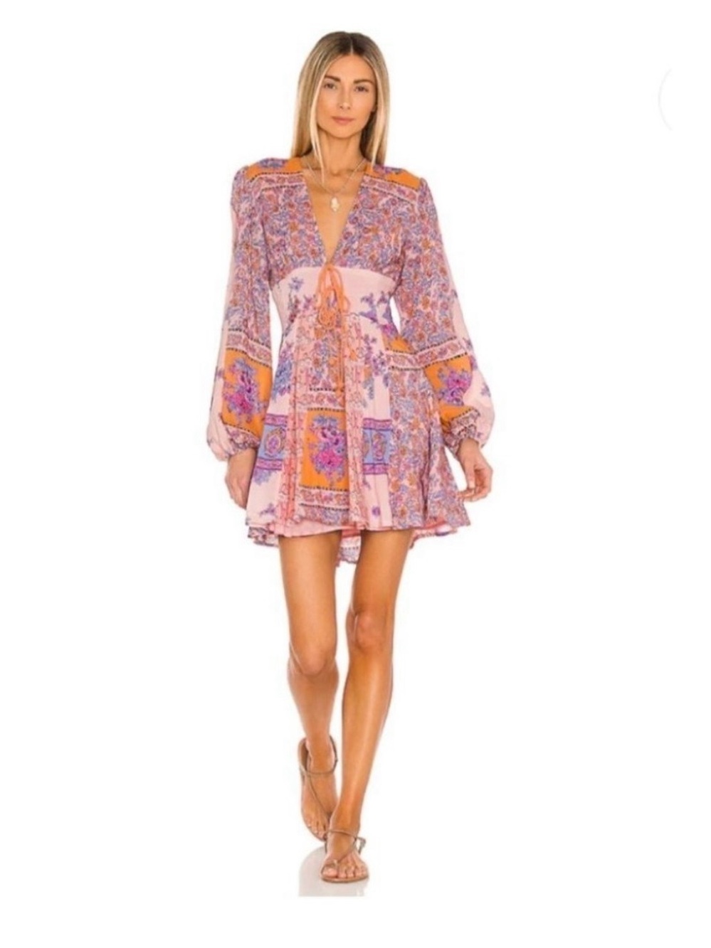 Free People Mixin’ It Up Mini Dress NWOT